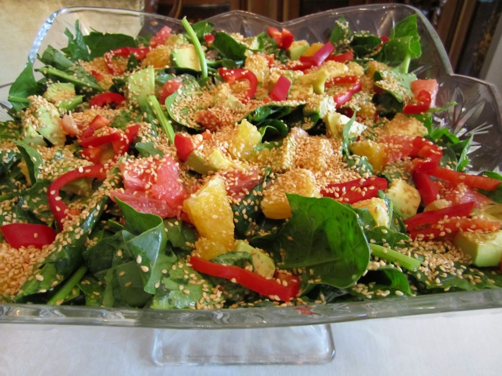 meyveli ıspanak salatası